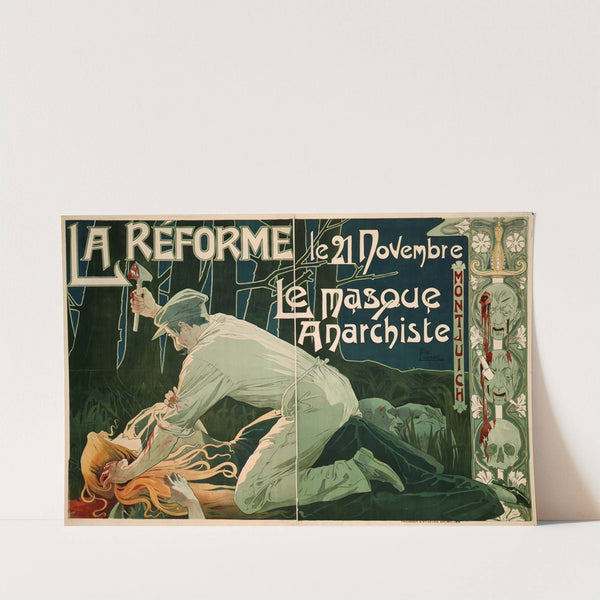 La Réforme, le 21 Novembre, le masque anarchiste by Henri Privat-Livemont
