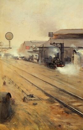 La remise des locomotives aux Batignolles