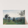 La Rencontre matinale sur les hauteurs de Sèvres by Jean-Baptiste-Camille Corot