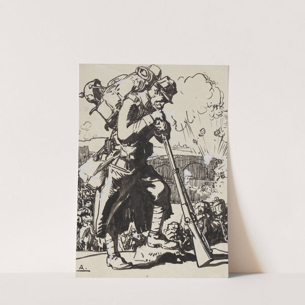 La Retraite après Charleroi… (1914) by Auguste Louis Lepère