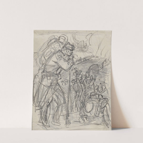 La Retraite après Charleroi… (1914) by Auguste Louis Lepère