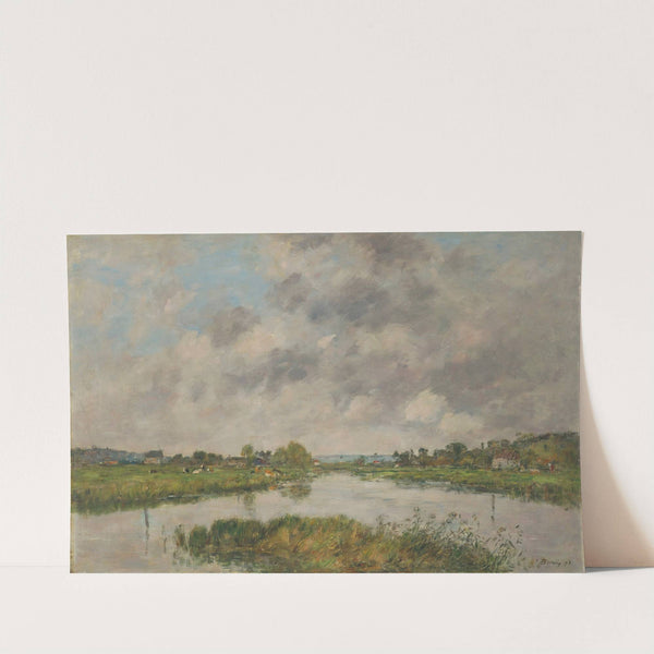 La Rivière morte à Deauville (1893) by Eugène Boudin