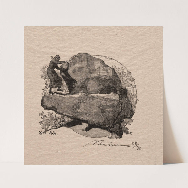 La roche qui tremble (1890) by Auguste Louis Lepère