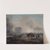 La Rotonde de la Villette cernée par les troupes versaillaises by Gustave Boulanger