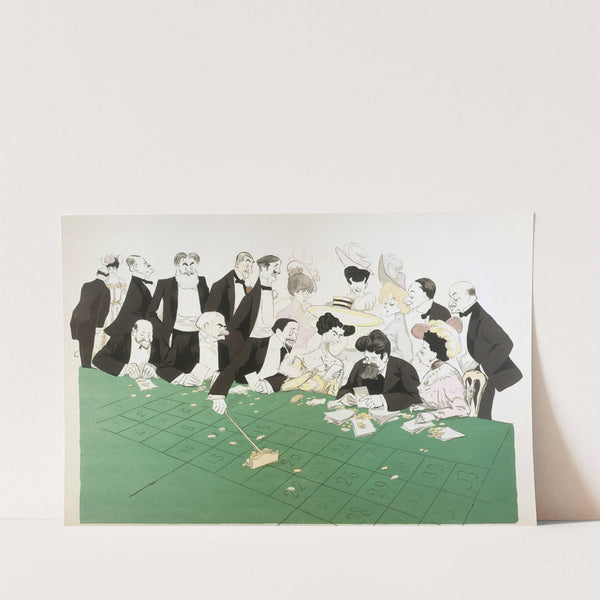 La Roulette (1909) by Georges Goursat (Sem)