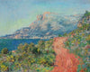 La route rouge près de Menton