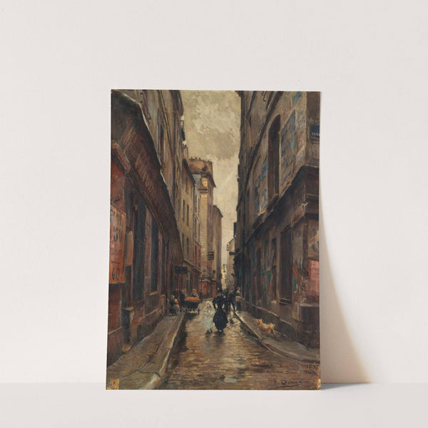 La rue Beaubourg à l&#039;angle de la rue Simon-le-franc by Paul Schaan