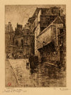 La rue Brise-miche et l’abside de St-Merry (1906)
