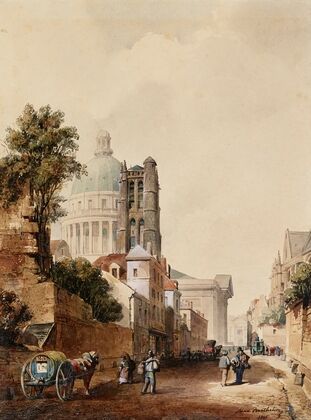 La Rue Clovis et le mur de Philippe-Auguste