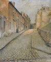 La rue Cortot à Montmartre, vue de la rue des Saules