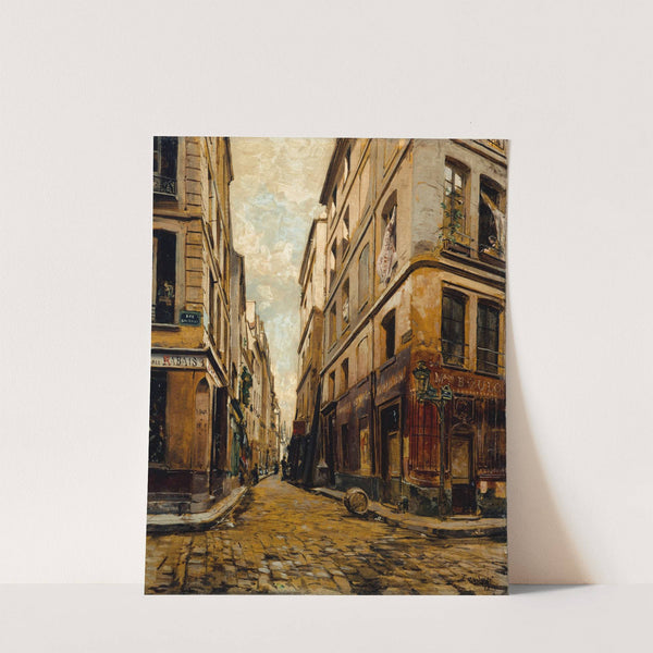 La Rue de l&#039;Hôtel-Colbert by Emmanuel Lansyer