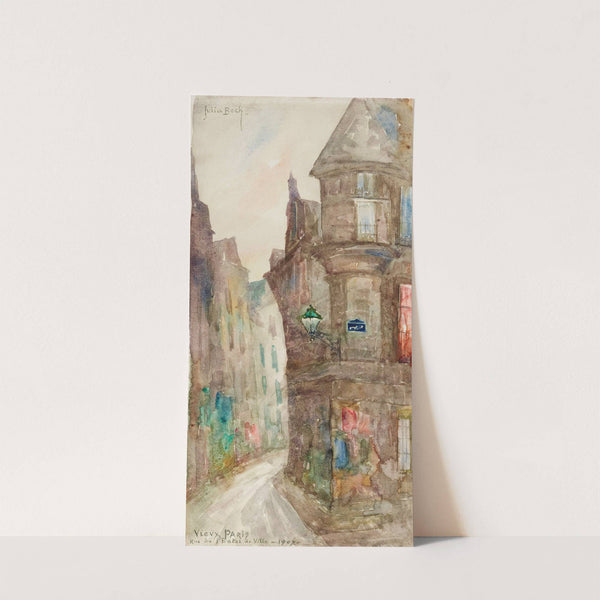 La rue de l&#039;Hôtel de Ville en 1907 by Julia Beck