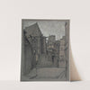 La rue des Barres. Le chœur de Saint-Gervais Saint-Protais by Ferdinand Boberg