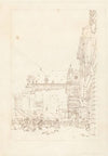 La rue des Prouvaires et l’Ã©glise saint Eustache, Paris