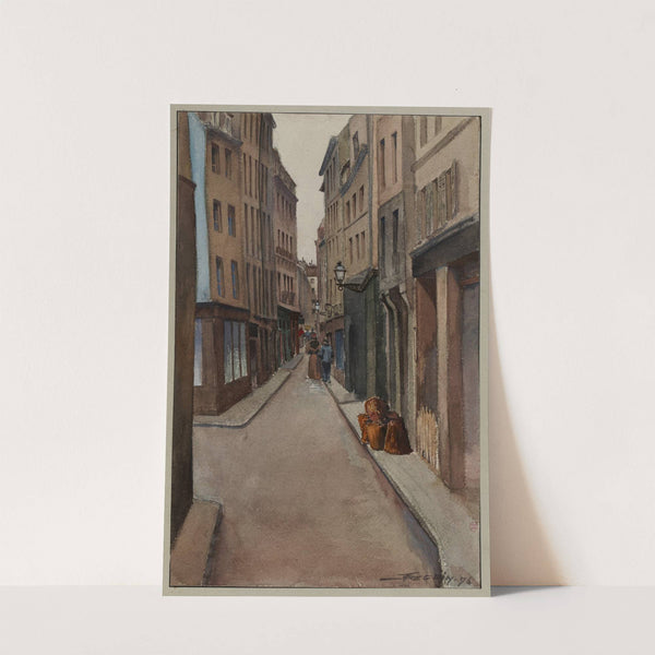 La rue Quincampoix, prise de la rue de La Reynie (1896) by F. Séguin