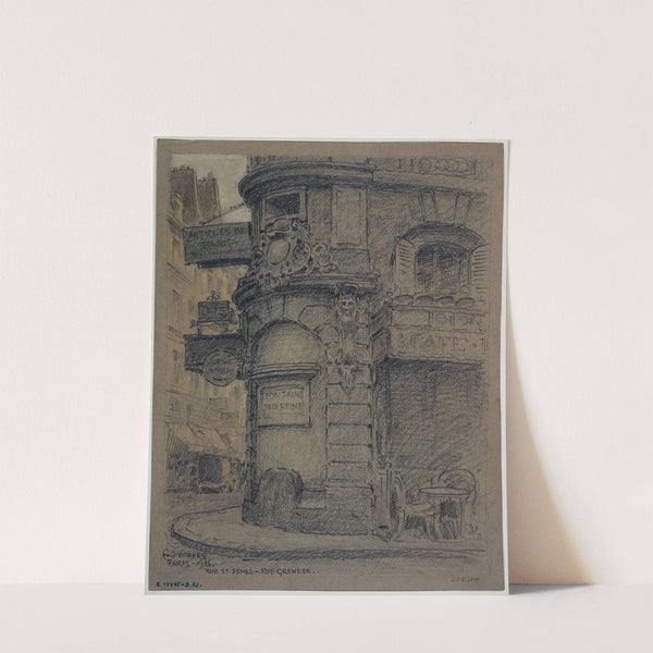 La rue Saint-Denis et la rue Greneta by Ferdinand Boberg