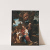 La Sainte Famille pendant la fuite en Egypte servie par les anges by Charles De La Fosse