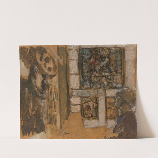 La Salle du Moyen Âge au Musée des Arts décoratifs (1922) by Édouard Vuillard