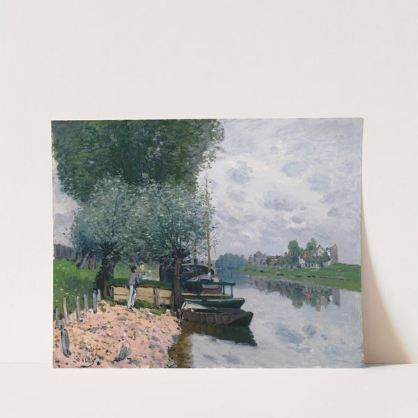 La Seine à Bougival (The Seine at Bougival) (1872) by Alfred Sisley
