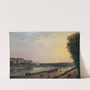 La Seine à la Grenouillère ; vue prise de la terrasse du bord de l&#039;eau aux Tuileries by Pierre-Antoine Demachy