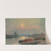 La Seine à Rouen, Soleil couchant (circa 1910) by Albert Lebourg