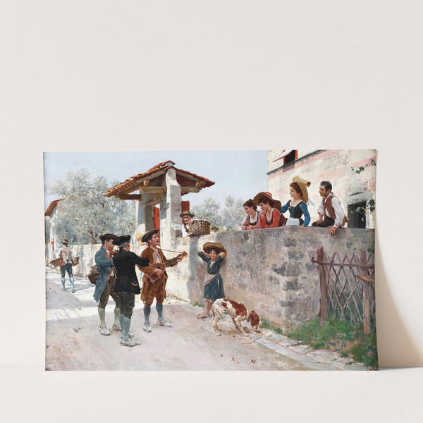 La serenata by Raffaello Sorbi