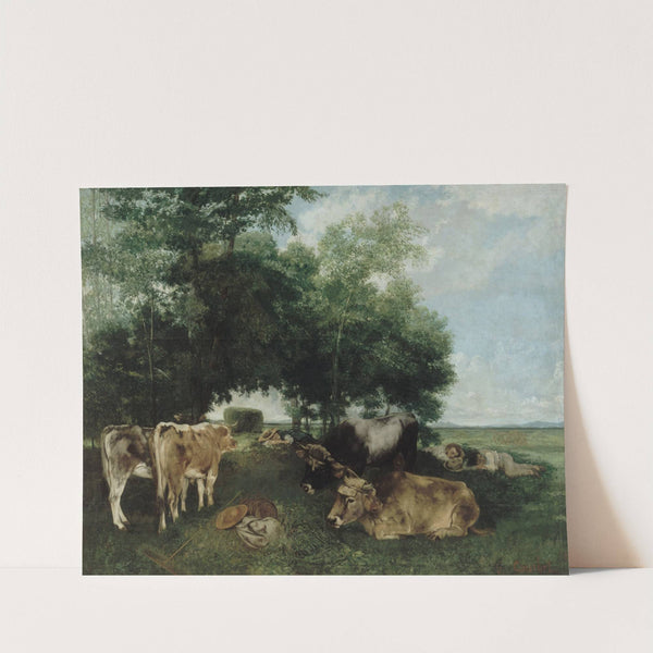 La Sieste Pendant La Saison Des Foins (1867-1868) by Gustave Courbet