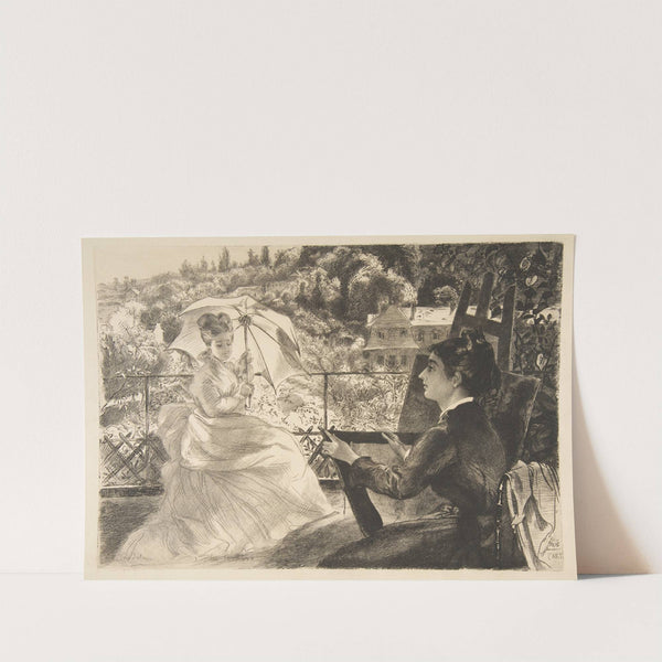 La Terrasse de la Villa Brancas (1876) by Félix Bracquemond