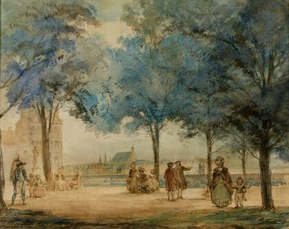 La terrasse des Tuileries en 1786 — size preview