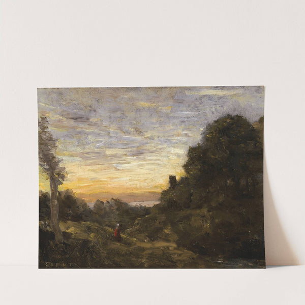 La Tour dans les Arbres (The Tower in the Trees) by Jean-Baptiste-Camille Corot