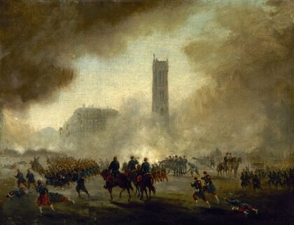 La tour Saint-Jacques, reprise par les troupes versaillaises
