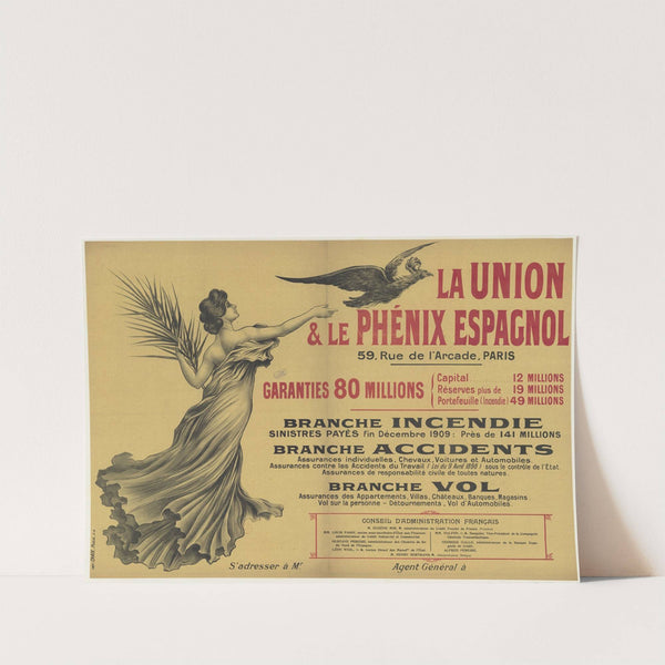 La Union &#038; le Phénix espagnol, 59 rue de l&#8217;Arcade, Paris (1910) by Imp. Chaix