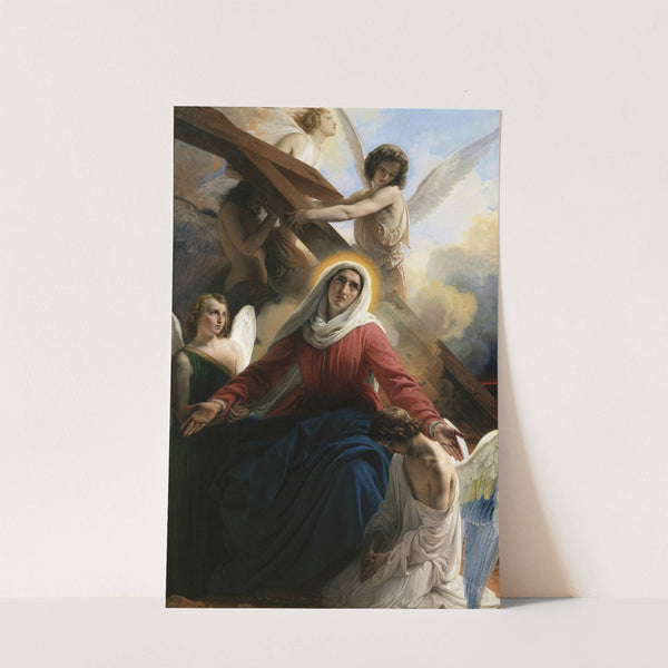 La Vergine addolorata con gli angioli e i segni della passione (1842) by Francesco Hayez