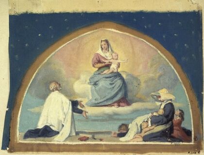 La Vierge présentant l’Enfant Jésus à saint Vincent de Paul (1857)