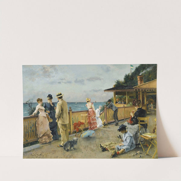 La Villa Des Falaises À Sainte-Adresse (1884) by Alfred Stevens
