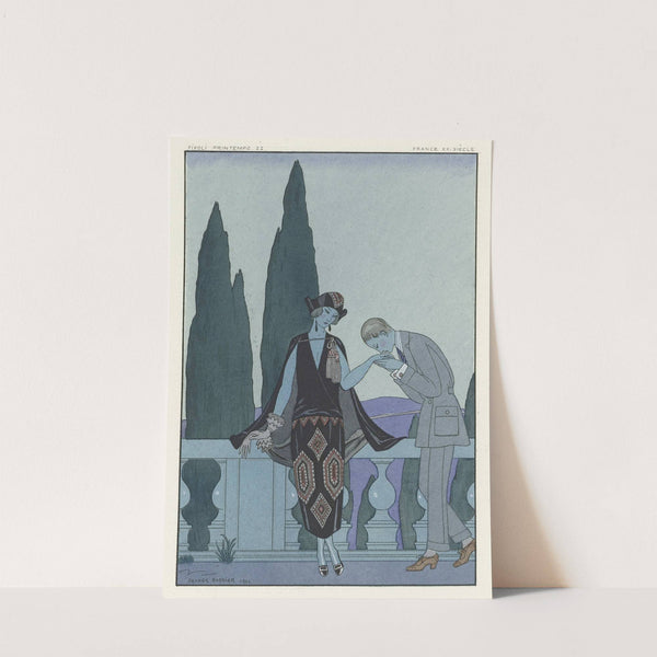 La Villa d’Este ; France XXe siècle (1923) by George Barbier