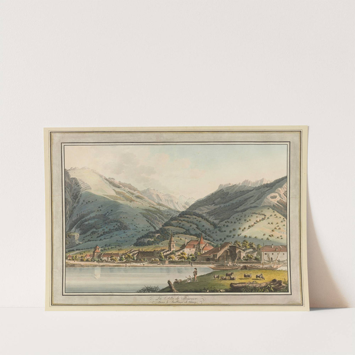 La Ville de Villeneuve dans le Bailliage de Vevey by Pierre Samuel Louis Joyeux