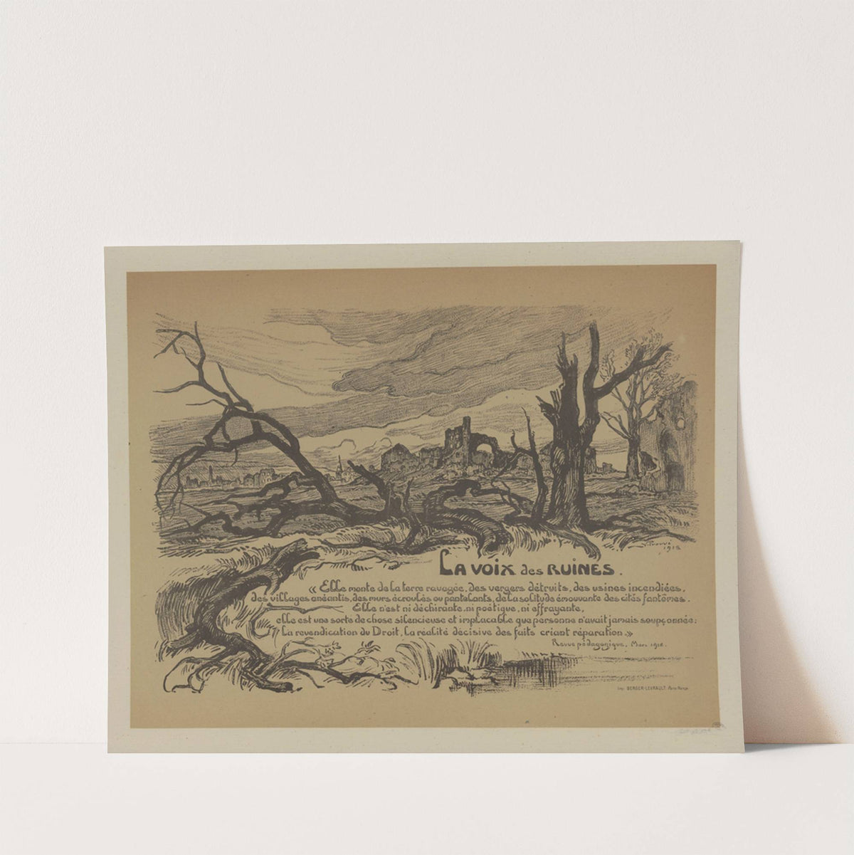 La voix des ruines (1918) by Victor Prouvé
