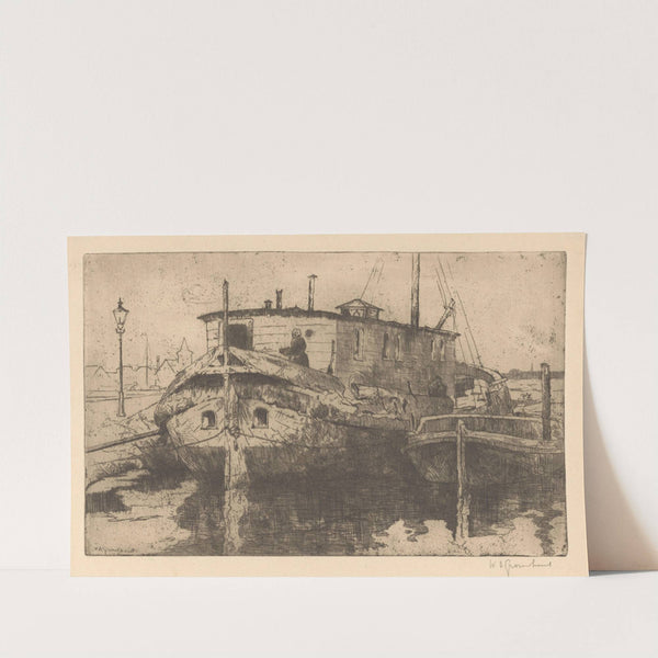 Laakhaven in Den Haag (1888-1934) by Willem Adrianus Grondhout