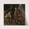 Laban searching Rachel’s tent for his stolen images by Jan Victors