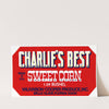 Label for Charlie’s Best Sweet Corn – Red (1930-1950)