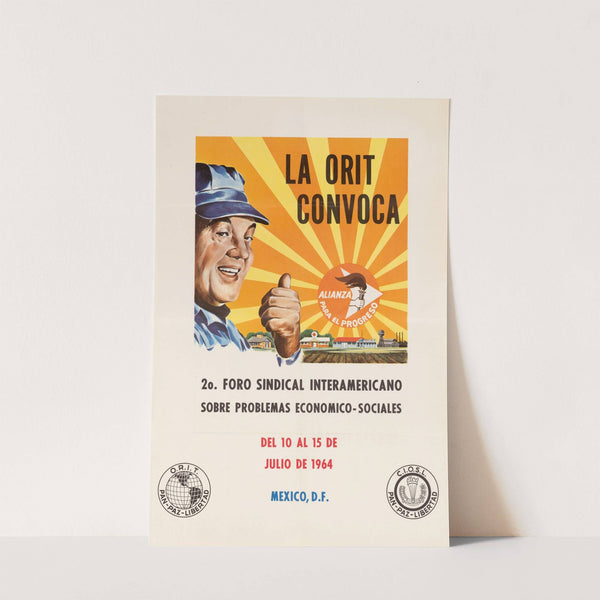 Labor Meeting Poster by U.S. Information Agency
