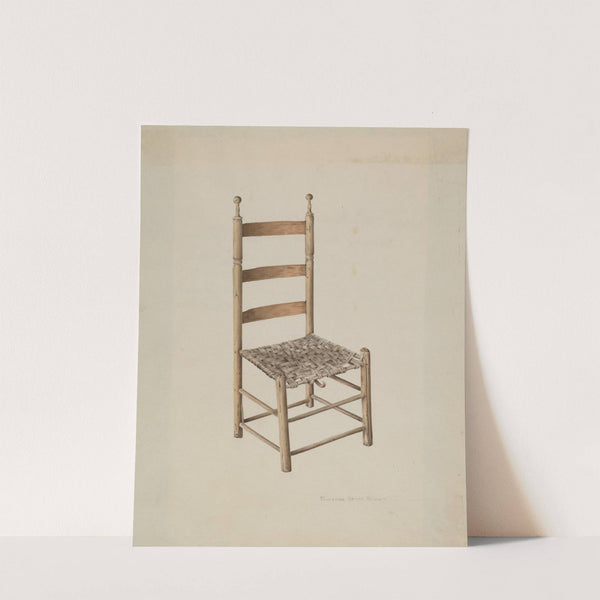 Ladder Back Chair by Florence Grant Brown