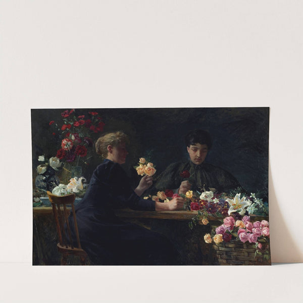 Ladies at a Flower-table by Wilhelm Peters