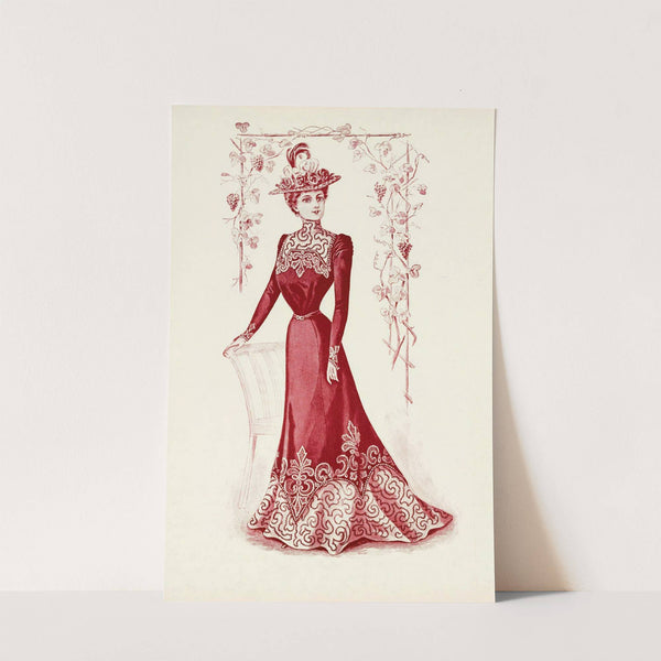 Ladies visiting gown by Anonymous