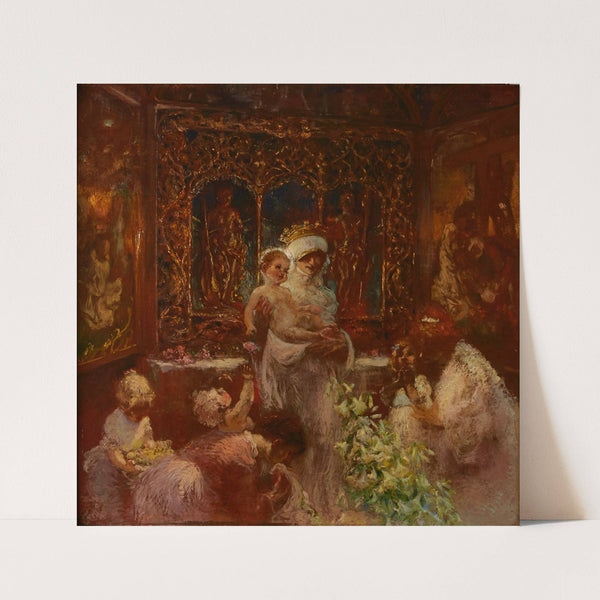 L&#8217;adoration de la vièrge by Gaston La Touche