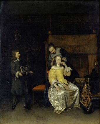 Lady At Her Toilet