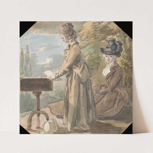 Lady Francis Scott and Lady Elliot by Paul Sandby