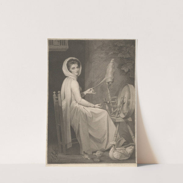 Lady Hamilton as the Spinster (1789) by George Romney