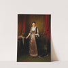 Lady in a Bourgeoise Interior by Friedrich Friedländer